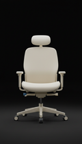 Ivory Executive ergonomic chair with molded foam seat