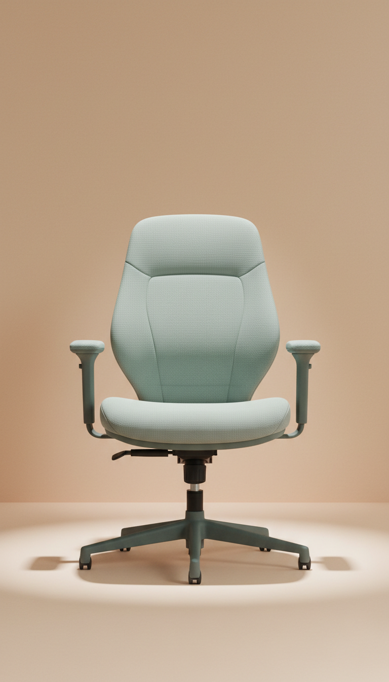 Compact home office ergonomic task chair