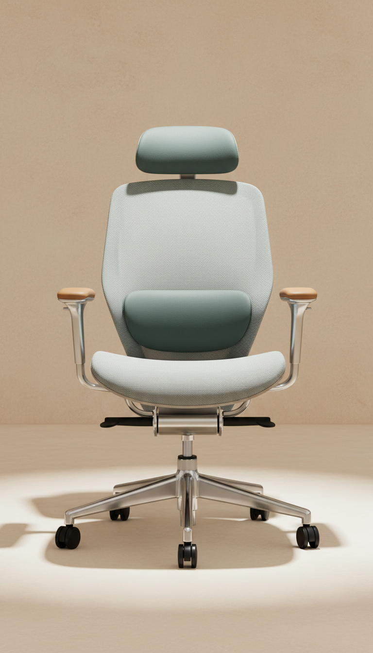 Aluminum frame adjustable ergonomic chair