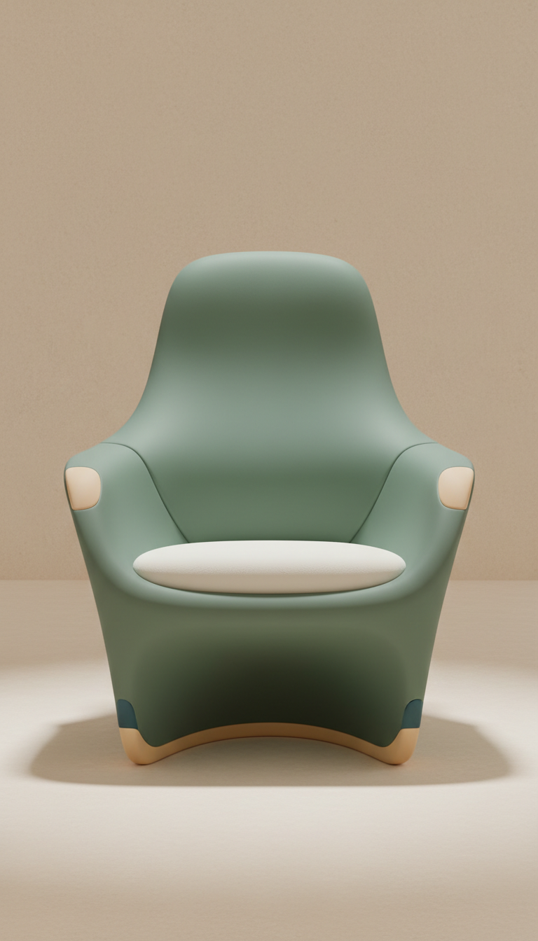 Molded foam executive ergonomic chair